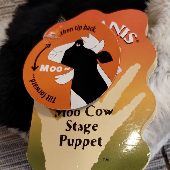 Folkmanis Mooing Cow Stage Puppet NWT - Picture 6 of 7